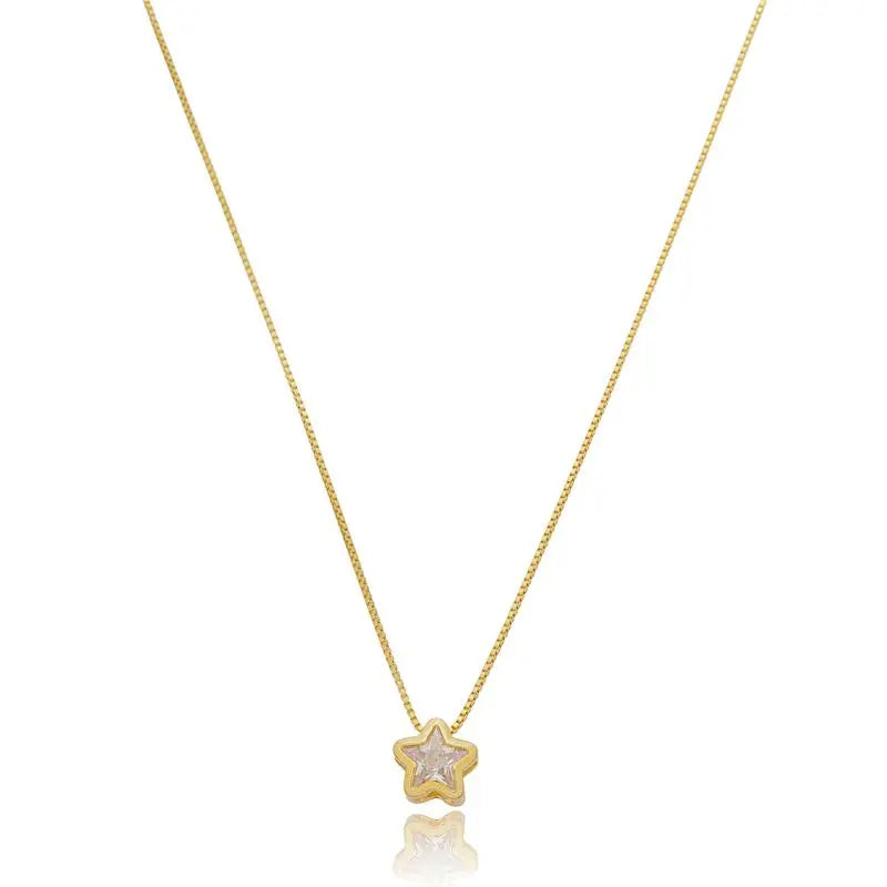 NECKLACE STAR CUBIC ZIRCONIA