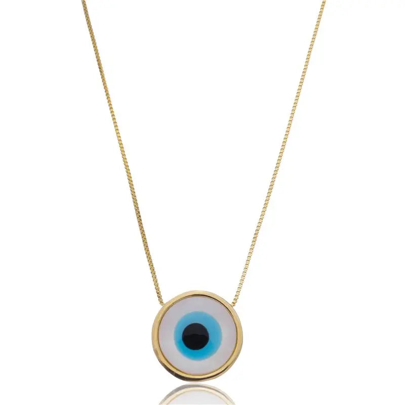 NECKLACE GREEK EYE MOTHER OF PEARL