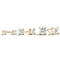 EARRING STUDS TRIO CUBIC ZIRCONIA