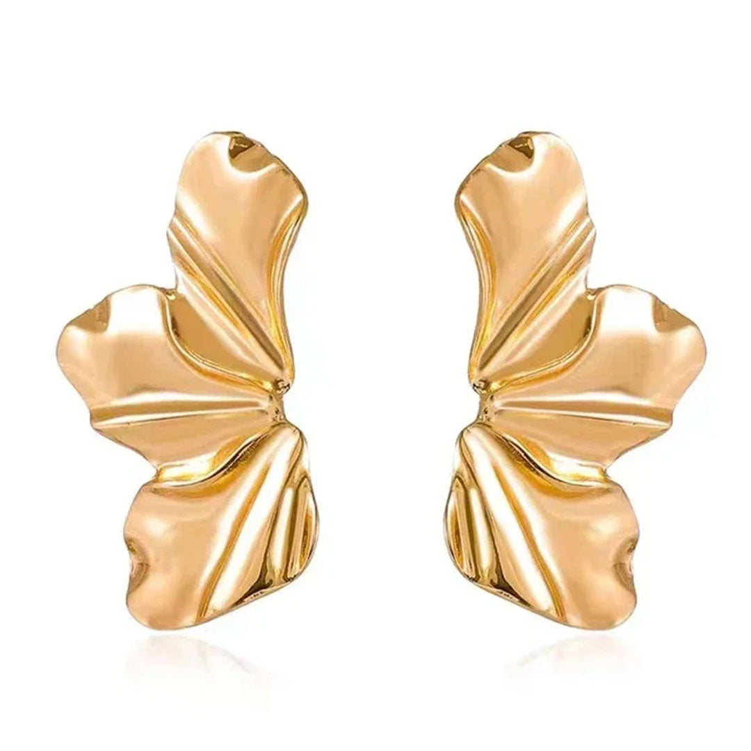 EARRINGS HALF FLOWER