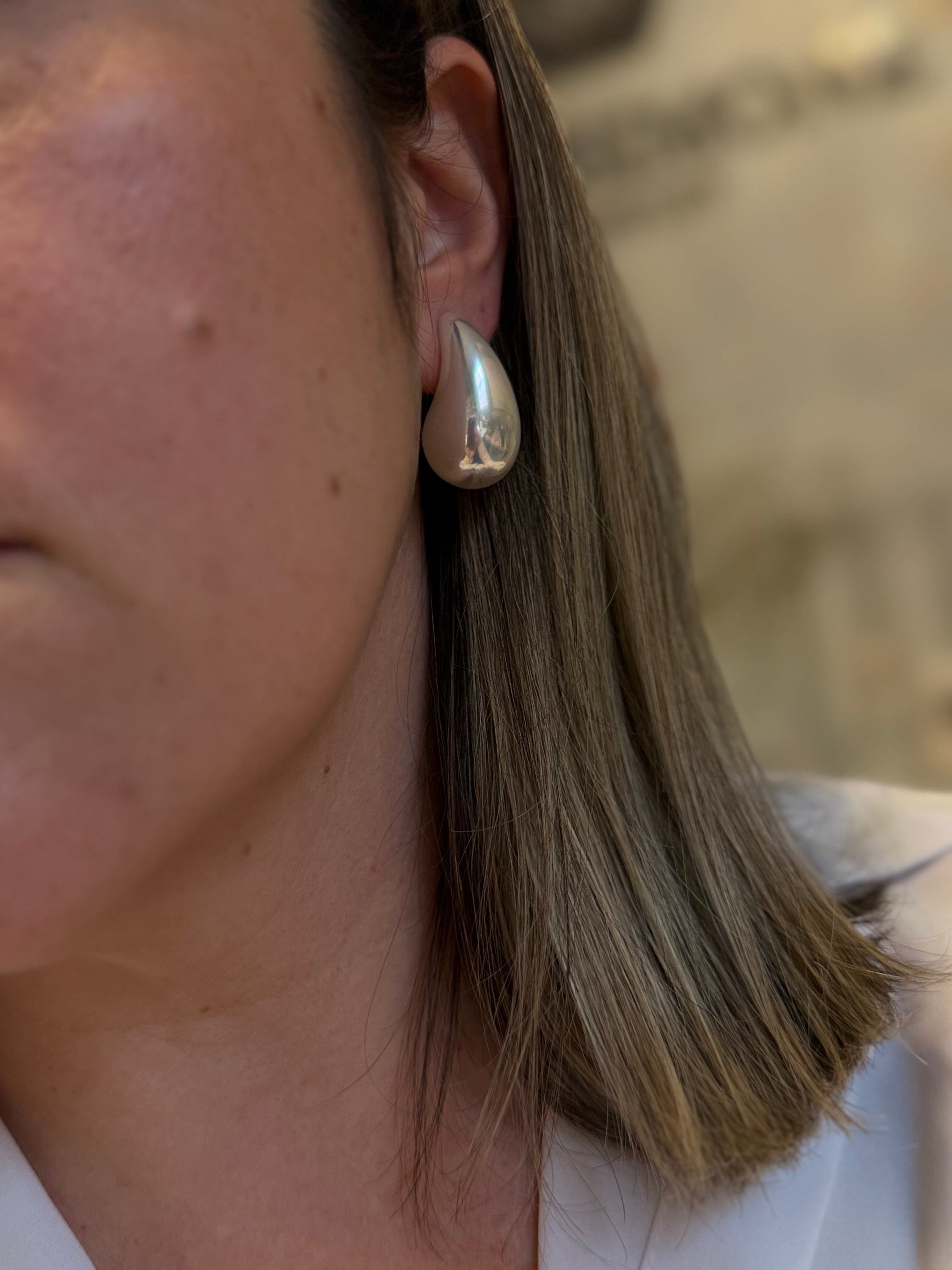 EARRING TEARDROP PEARL