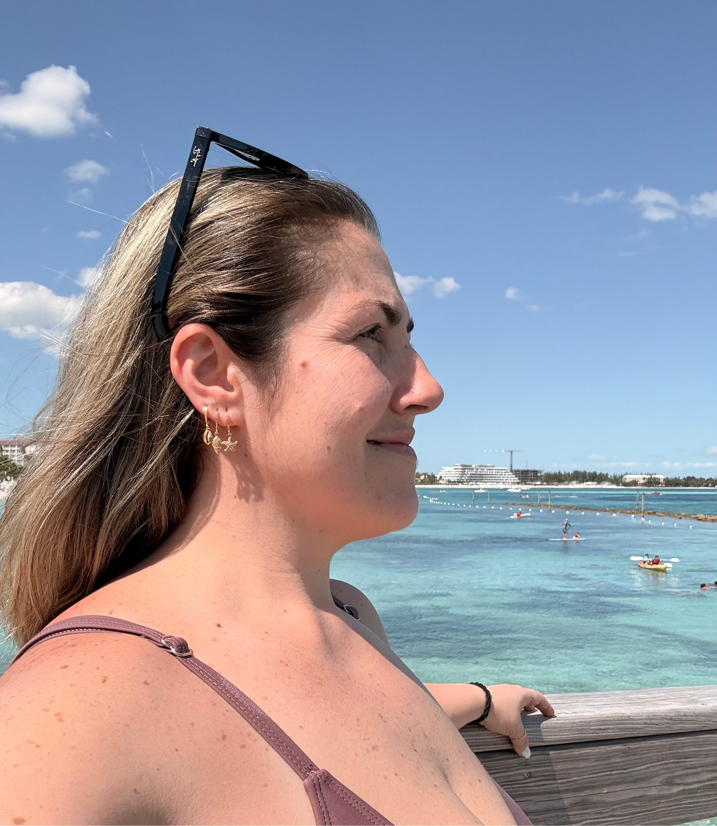 TRIO EARRING HOOPS BEACH