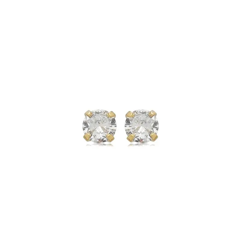 EARRING STUD CUBIC ZIRCONIA FOR KIDS 3.5mm