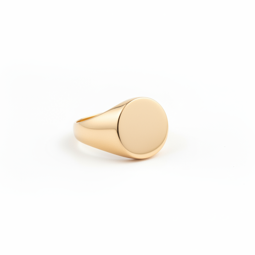 RING ROUND FLAT TOP FOR PINKY FINGER ADJUSTABLE