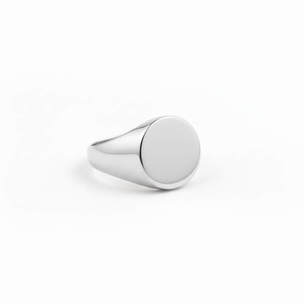 RING ROUND FLAT TOP FOR PINKY FINGER ADJUSTABLE