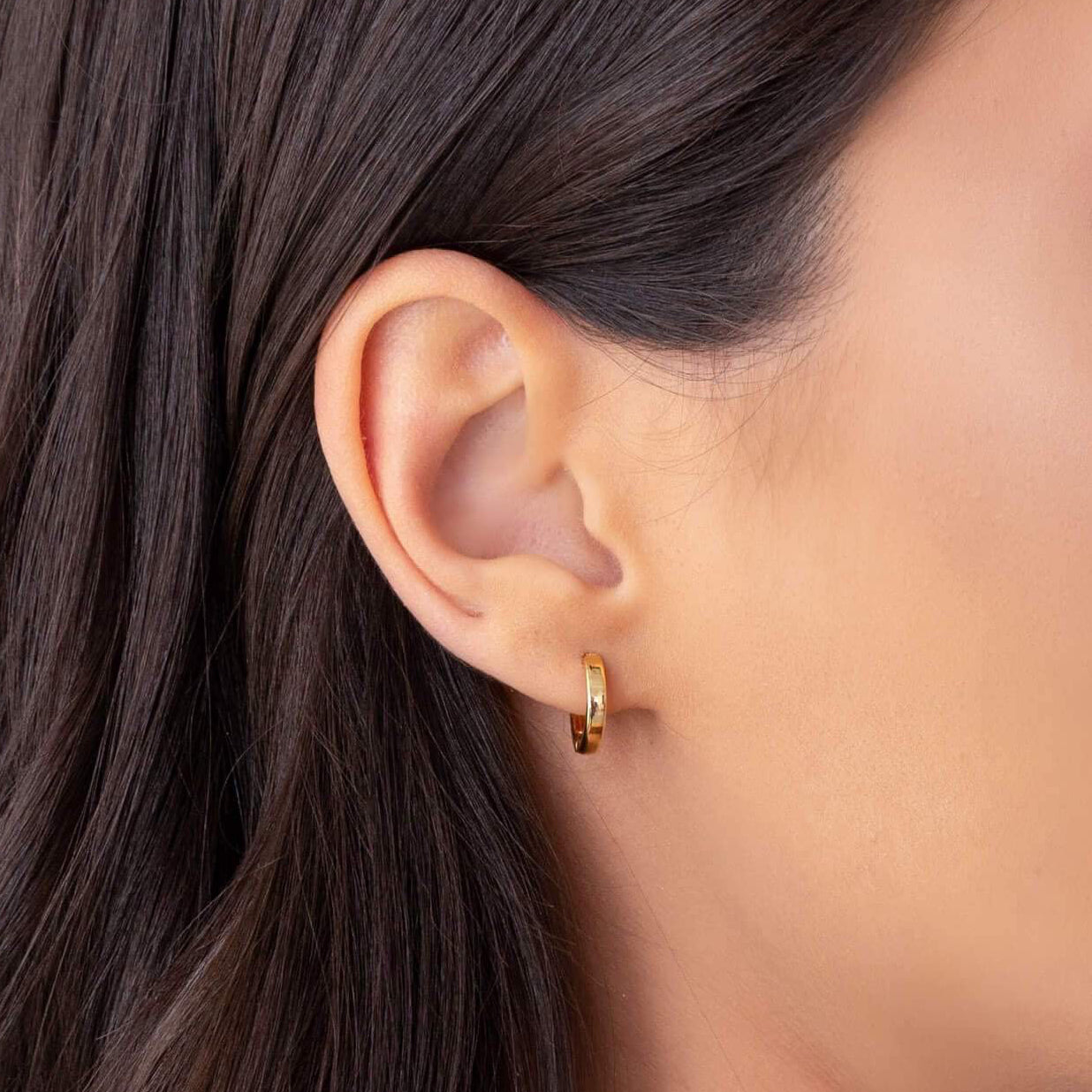 EARRING HOOPS HUGGIES 1.2cm