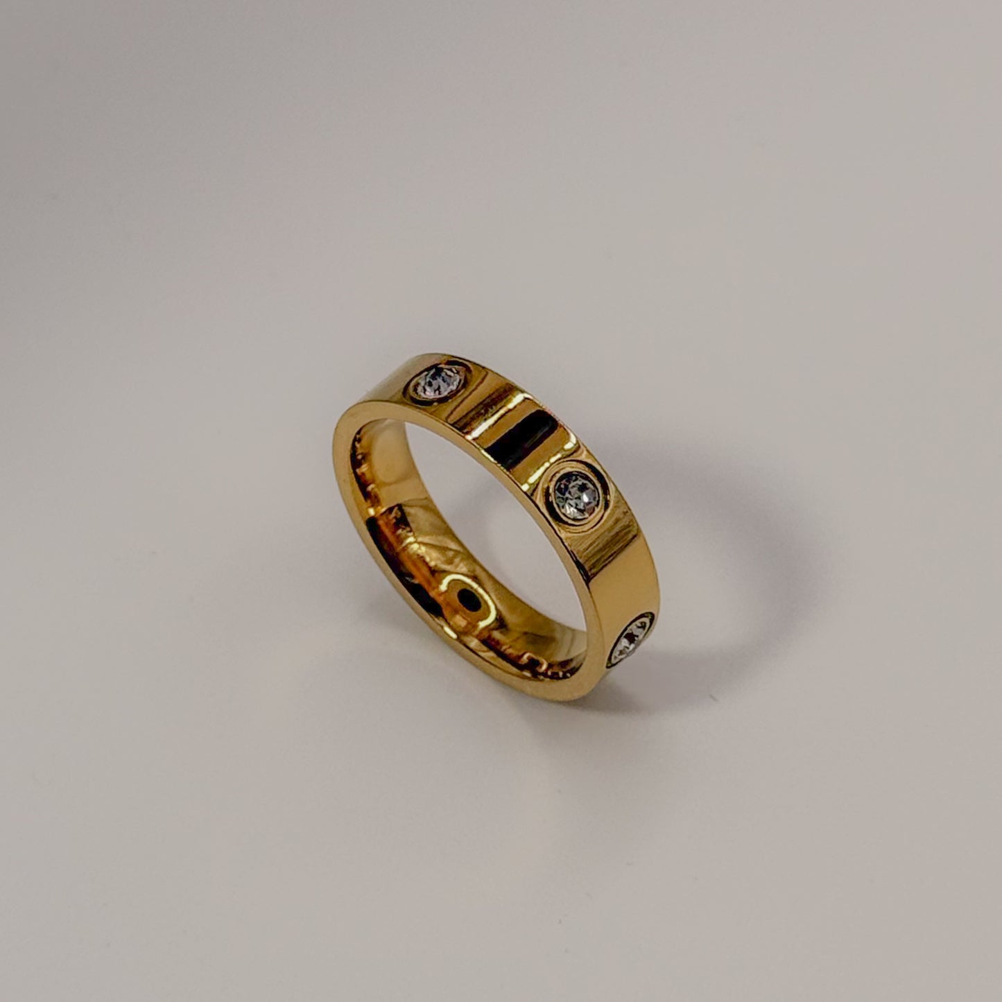 RING LOVE INSPIRED WITH CUBIC ZIRCONIA