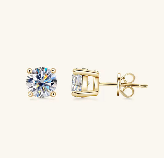 EARRING MOISSANITE 4mm