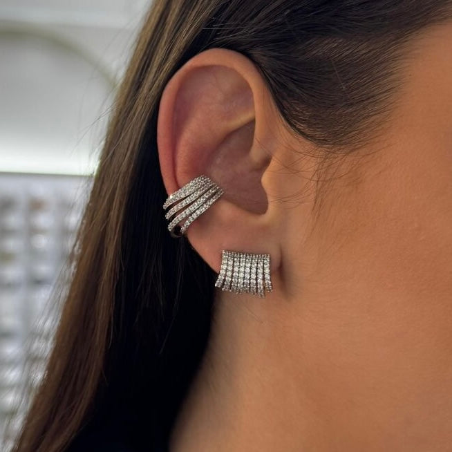 EARCUFF FANCY STUDDED CUBIC ZIRCONIA