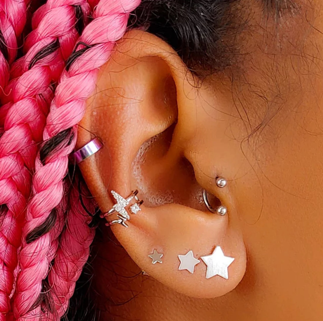 TRIO EARRING STARS