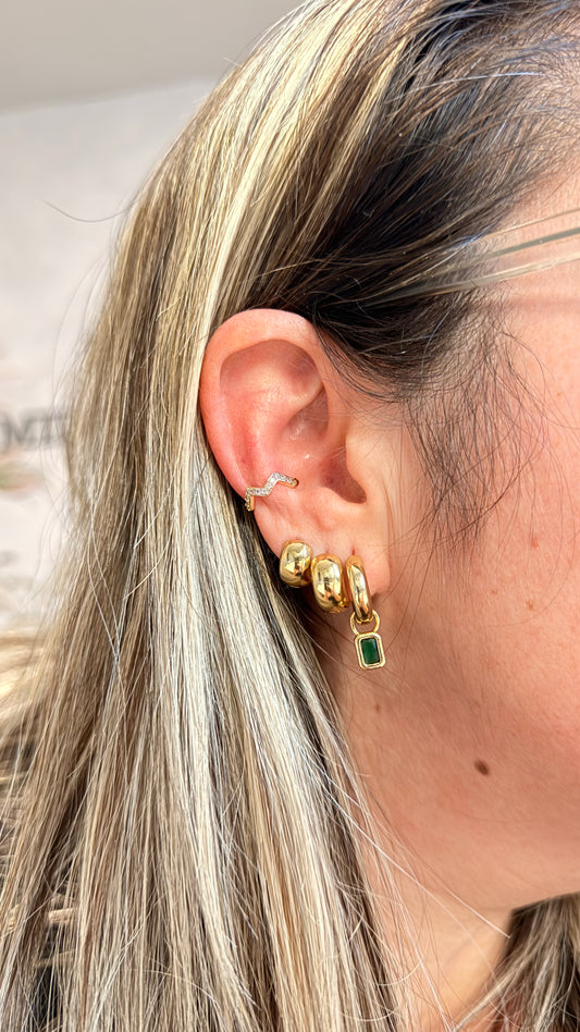 EAR-CUFF ZIGZAG CRYSTALS