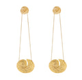 EARRINGS LONG THREAD TWIST BY MADENNA
