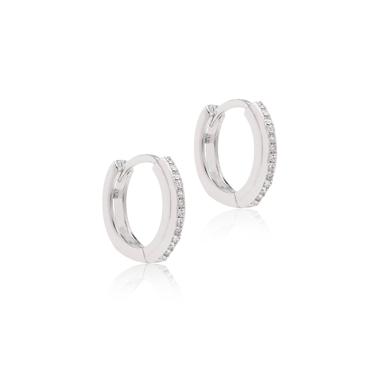 EARRING HOOPS SILVER925 CUBIC ZIRCON