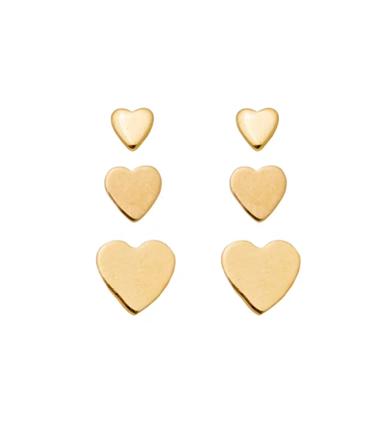 TRIO EARRING HEARTS