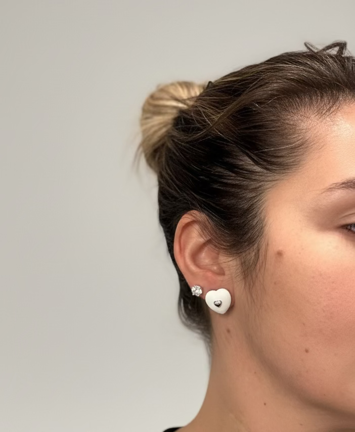 EARRINGS COLORFUL ENAMEL HEART