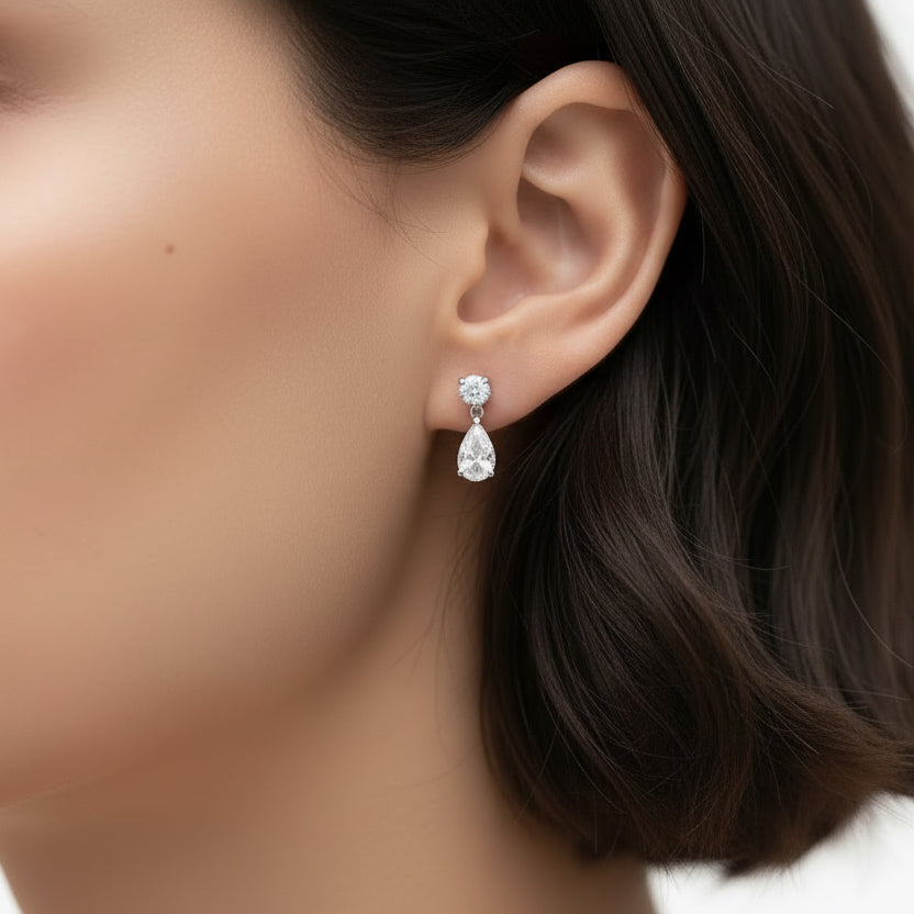 EARRINGS CLASSIC CUBIC ZIRCON