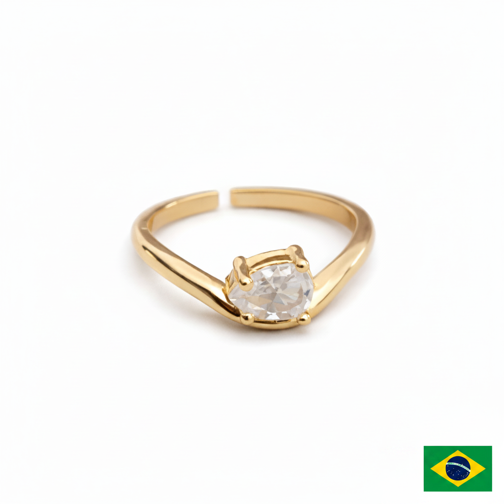 RING TRENDY TEAR DROP ADJUSTABLE