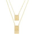 NECKLACE SCAPULAR OUR LADY OF GRACE CUBIC ZIRCONIA
