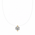 COLAR FIO DE NYLON MOISSANITE 5MM