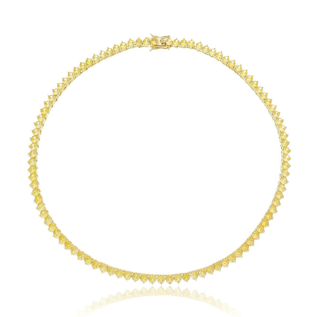 NECKLACE RIVIERA CITRINE YELLOW