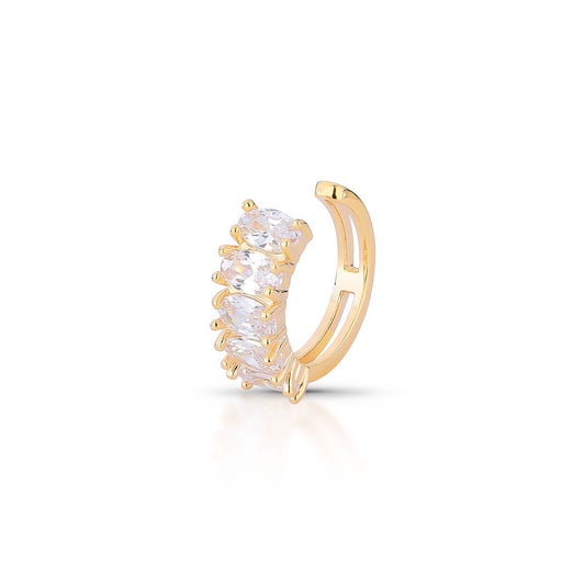 EAR CUFF TRENDY CRYSTALS