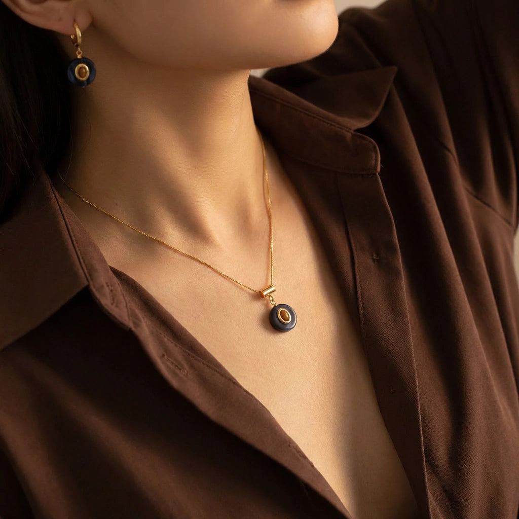 NECKLACE+EARRINGS JEWELRY SET RESIN FASHIONABLE
