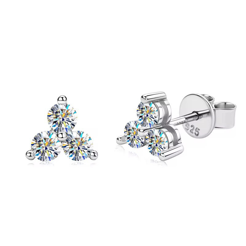 EARRING MOISSANITE MINI CLOVER