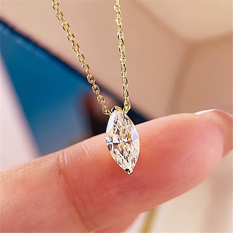 NECKLACE MARQUISE MOISSANITE