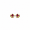 EARRING STUDS RUBY COLOR CRYSTAL FOR KIDS