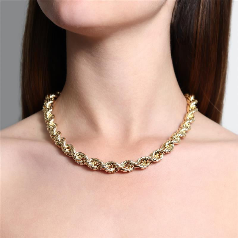 NECKLACE TWISTED CHAIN 10MM
