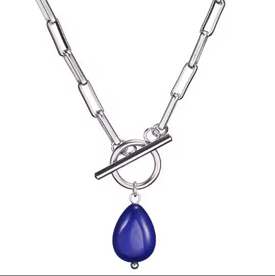 NECKLACE FRONT CLASP WITH PENDANT