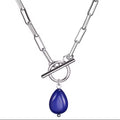 NECKLACE FRONT CLASP WITH PENDANT