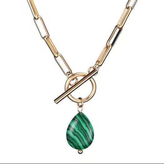 NECKLACE FRONT CLASP WITH PENDANT