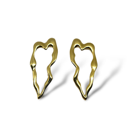 EARRING ORGANIC HEART