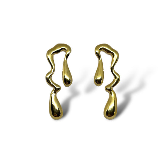 EARRING ORGANIC TEAR DROPS