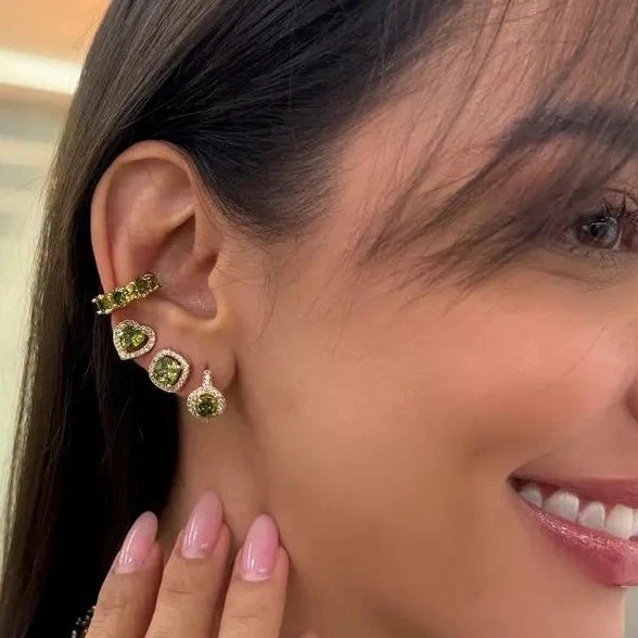 EARRING STUDS LUX CUBIC ZIRCONIA