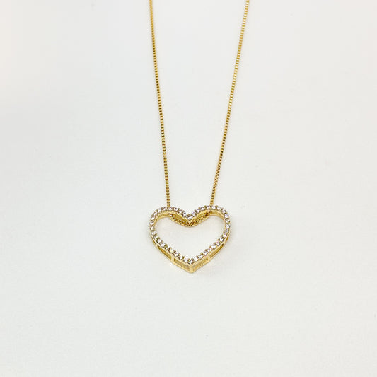 NECKLACE SMALL HEART CUBIC ZIRCON