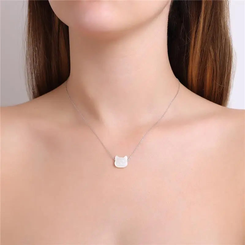 NECKLACE PET LOVE MOTHER OF PEARL