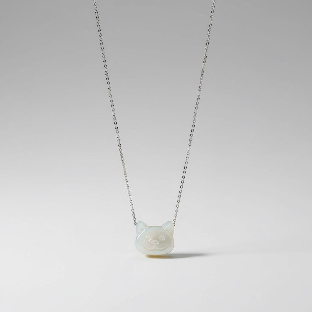 NECKLACE PET LOVE MOTHER OF PEARL