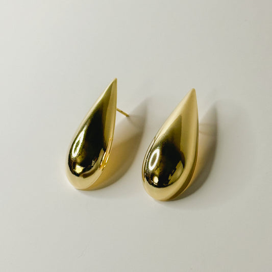 EARRING LARGE SHALLOW TEAR DROP