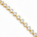BRACELET RIVIERA LOZENGE CUBIC ZIRCONIA 2MM