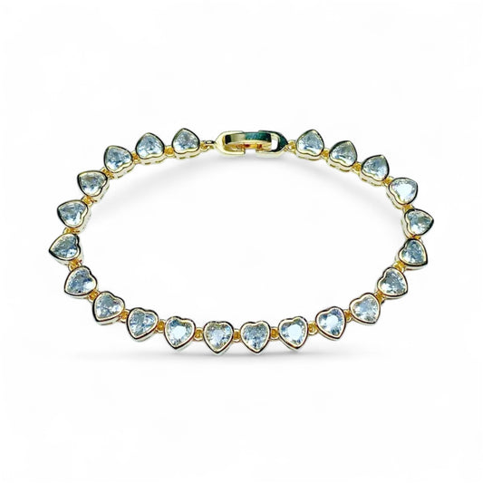 BRACELET HEARTS CUBIC ZIRCONIA