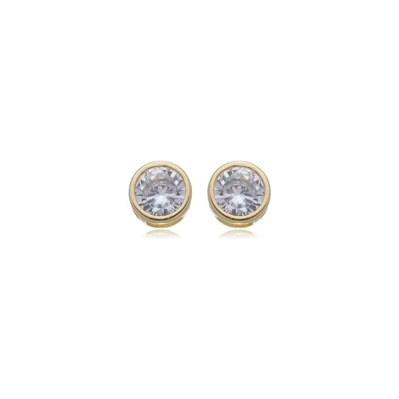 BRINCOS DE ZIRCÃO CÚBICO 6mm