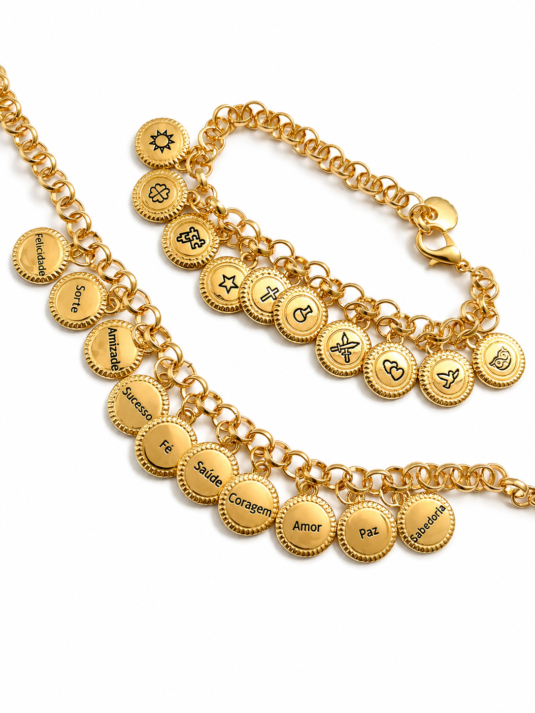 BRACELET THE 10 WISHES CHARMS (in Portuguese)