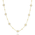NECKLACE DAISY PEARLS