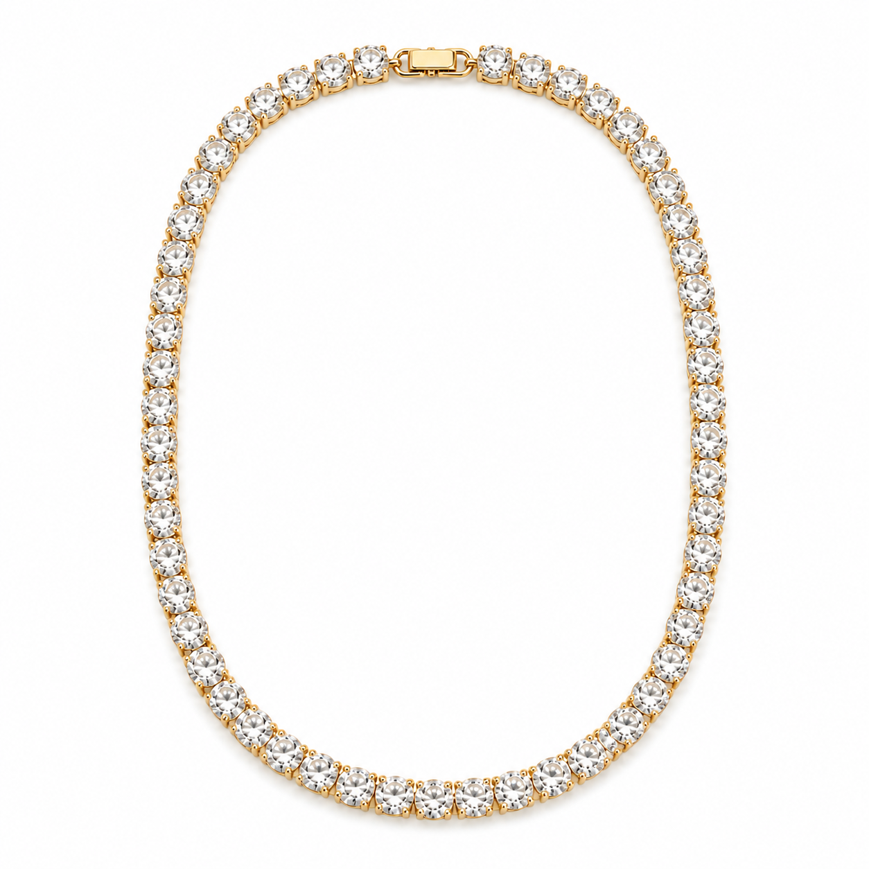 NECKLACE CUBIC ZIRCONIA RIVIERA 6mm
