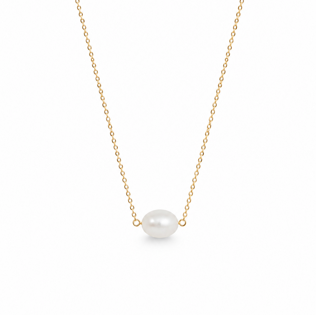 NECKLACE CLASSIC SOLITAIRE PEARL