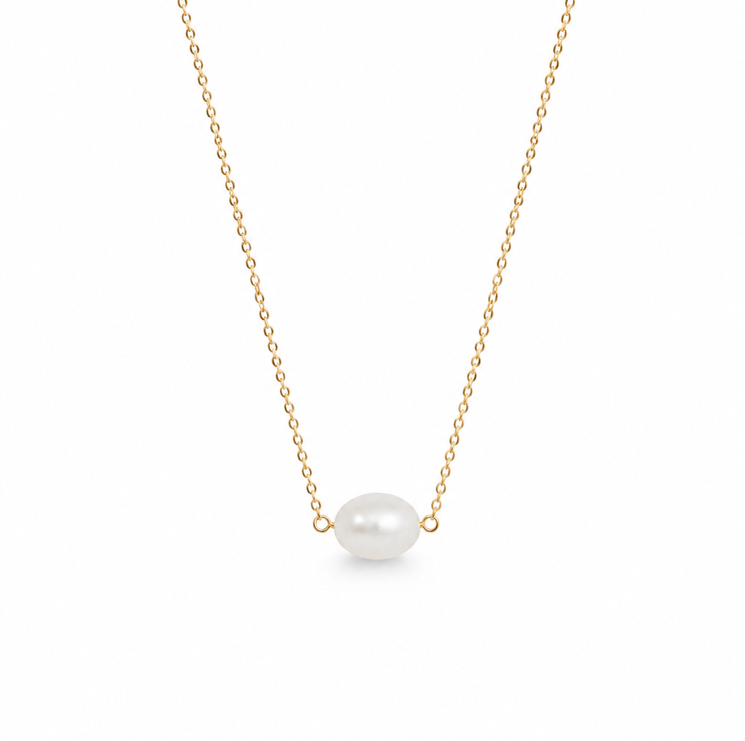 NECKLACE CLASSIC SOLITAIRE PEARL