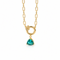 NECKLACE SPECIAL RING GREEN TURMALINE PENDANT