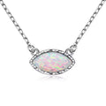 NECKLACE OPAL 925 STERLING SILVER